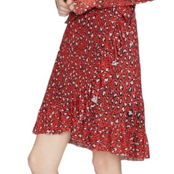 ✨⚡️💥Sanctuary Emma Cheetah Print Wrap Dress Red Xs - Picture 7 of 14